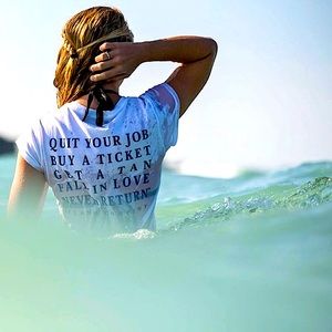 Island Back Printed Oversized Tee